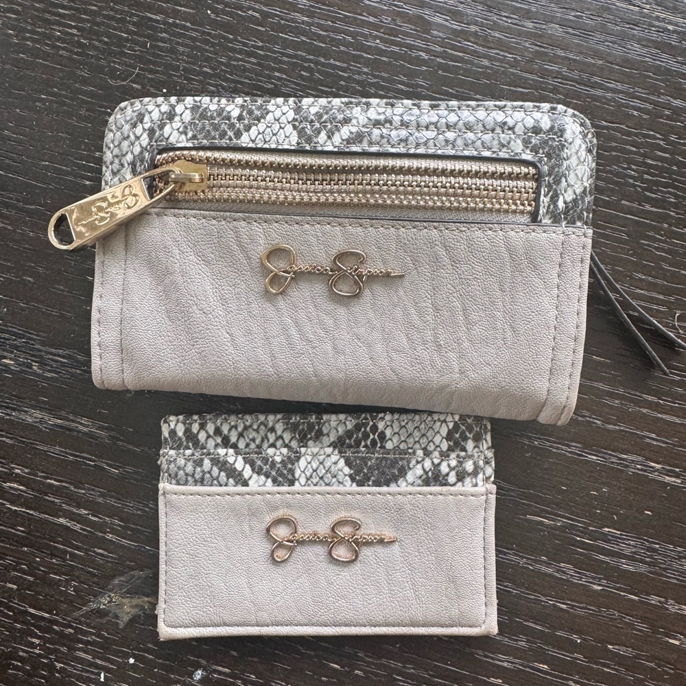 Jessica Simpson Snake Print Wallet and Card Holder